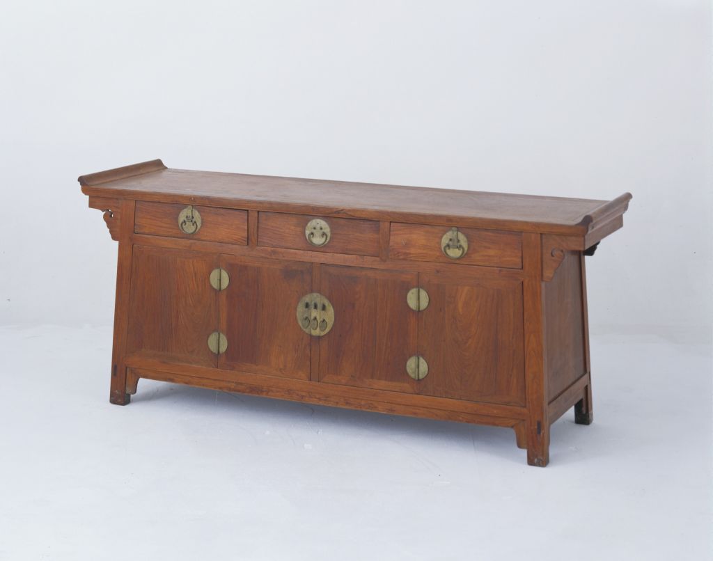 图片[1]-Yellow rosewood with three cabinets-China Archive